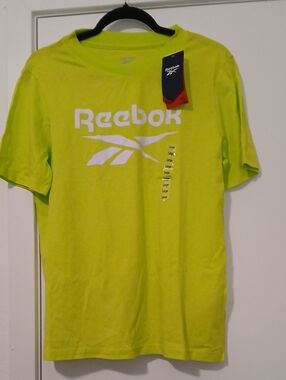 Reebok Bright Lime Short Sleeve Logo Tee
